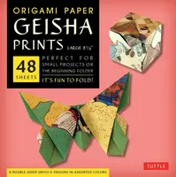 Origami Paper Geisha Prints Large - 1