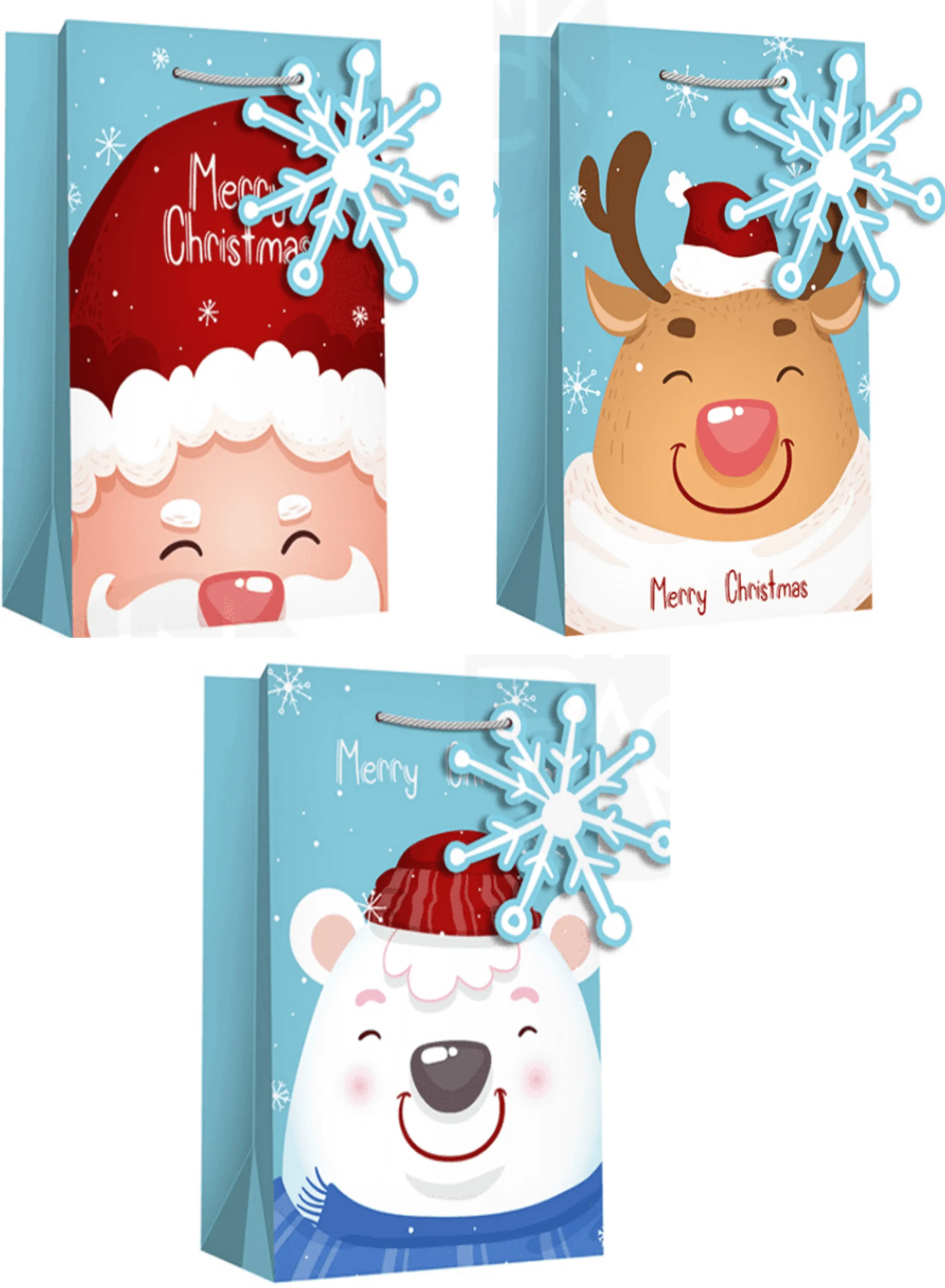 Пакет паперовий JUMBO XMAS2 33x12,7x47,7 210gsm, асорті