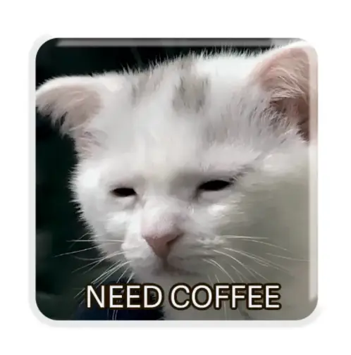 3D-стікер "Coffee Cat"
