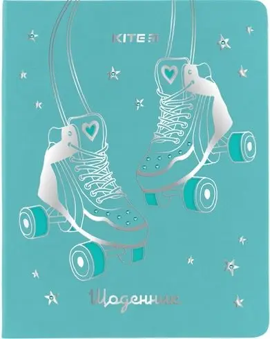 Щоденник шкільний, тверда обкл. PU, Roller-skates