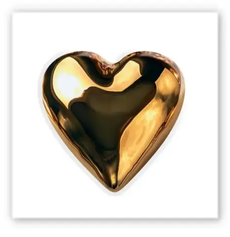 3D-стікер "Golden Heart"
