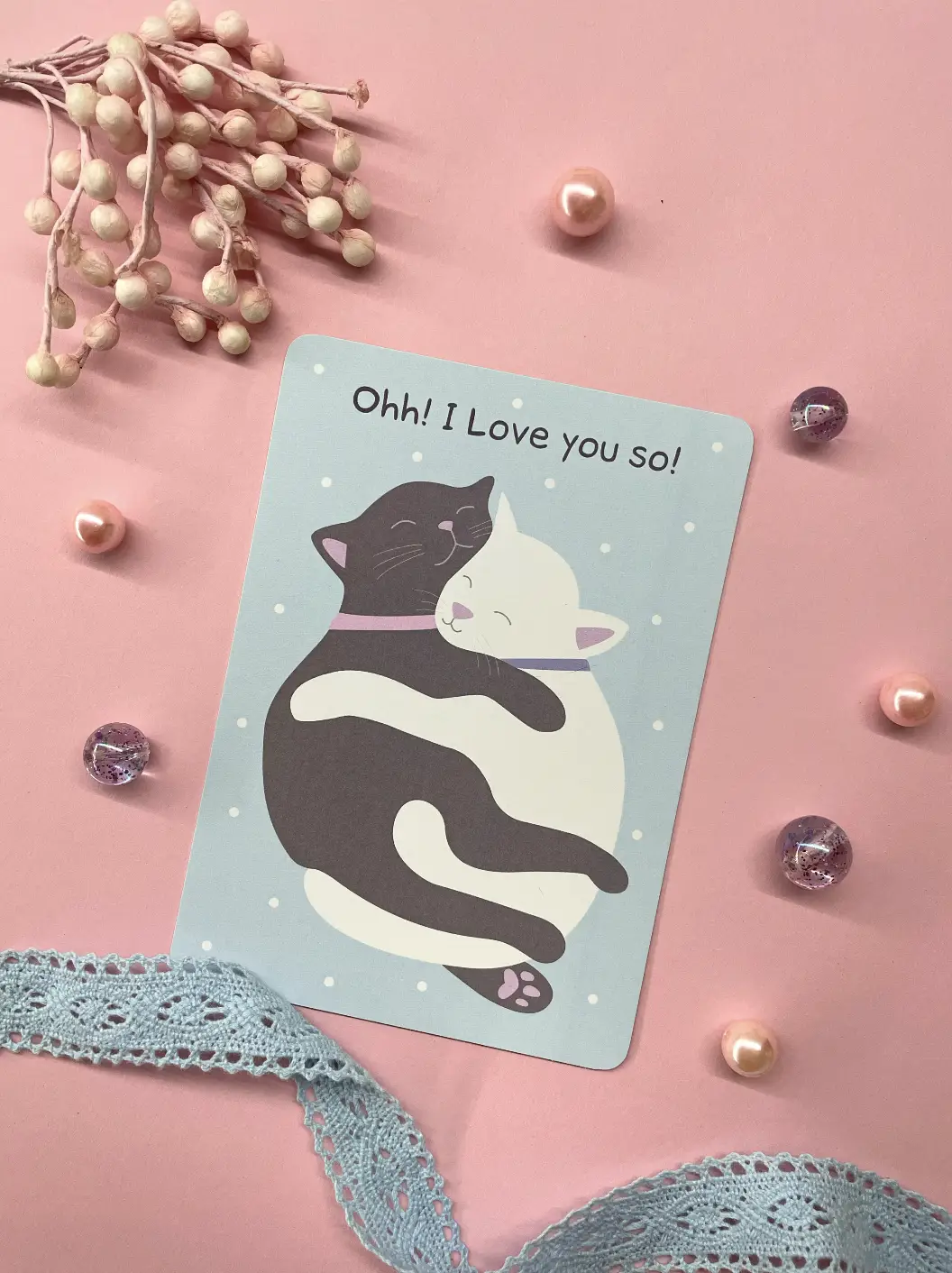 Листівка Cat Love