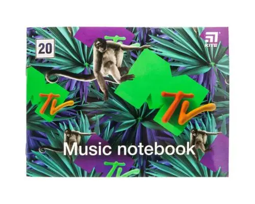 Зошит для нот А5, 20 л, MTV-1