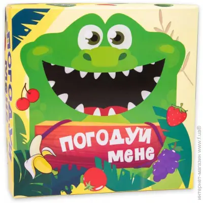 Настільна гра Strateg Погодуй мене - крокодил розвиваюча...