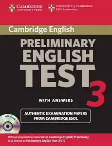 Cambridge PET 3 Self-study Pack
