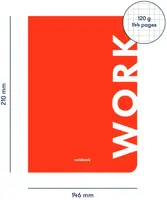 Блокнот "Work" червоний - 1