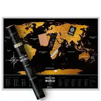 Скретч мапа світу "Travel Map Black World" (англ) (тубус) - 1