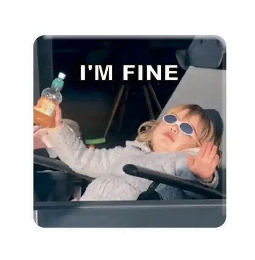 3D-стікер "I'm fine"