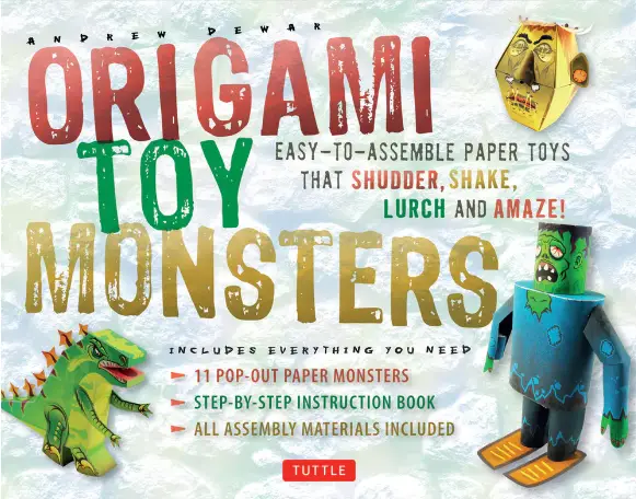 Origami Toy Monsters Kit: Easy-To-Assemble Paper Toys...