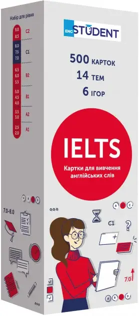 Друковані флеш-картки, IELTS англійська (500)