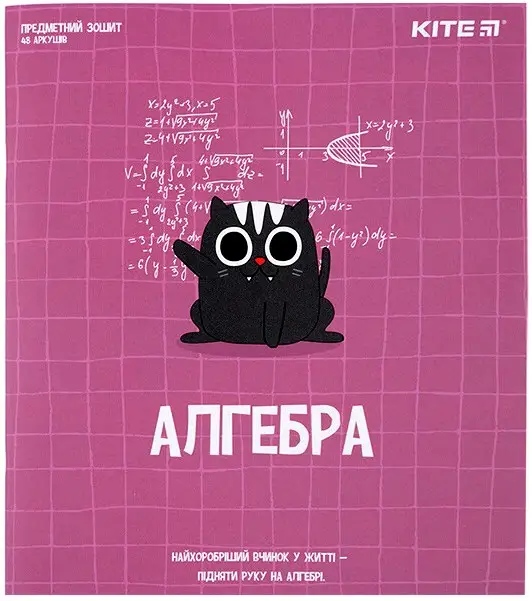 Зошит предметн. 48 арк., кл., софт т.гібр.л, Cat, алгебра