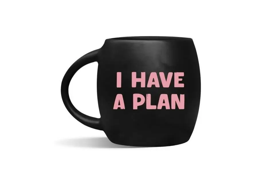 Чашка чорна "I have a plan"