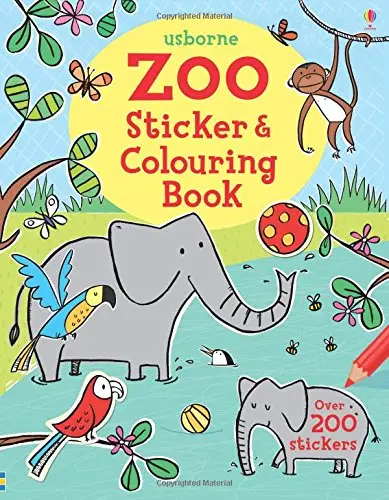 Sticker and Colouring Book: Zoo