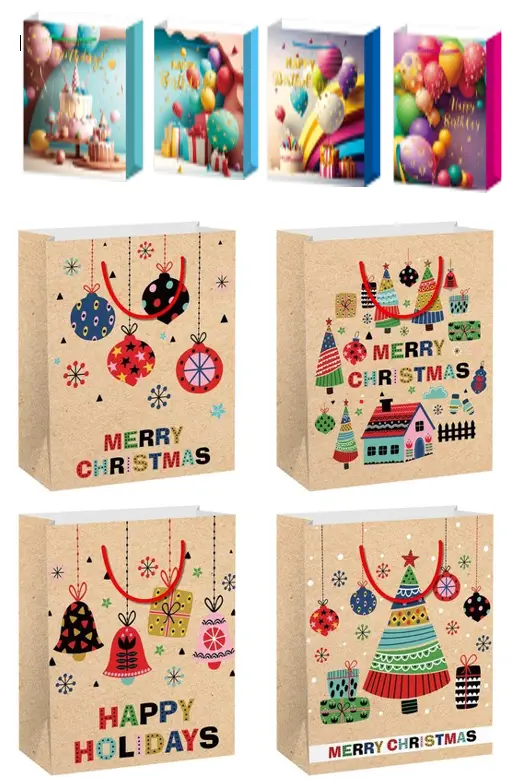 Пакет паперовий LARGE Holiday 26x12,7x32,4, 210gsm...