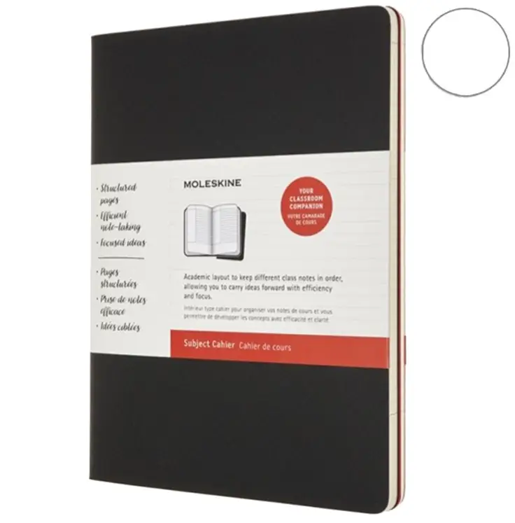 Записник Moleskine Cahier (2 шт) Subject XXL / Чорний,...