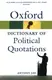 Oxford Dictionary of Political Quotations 4ed - 1