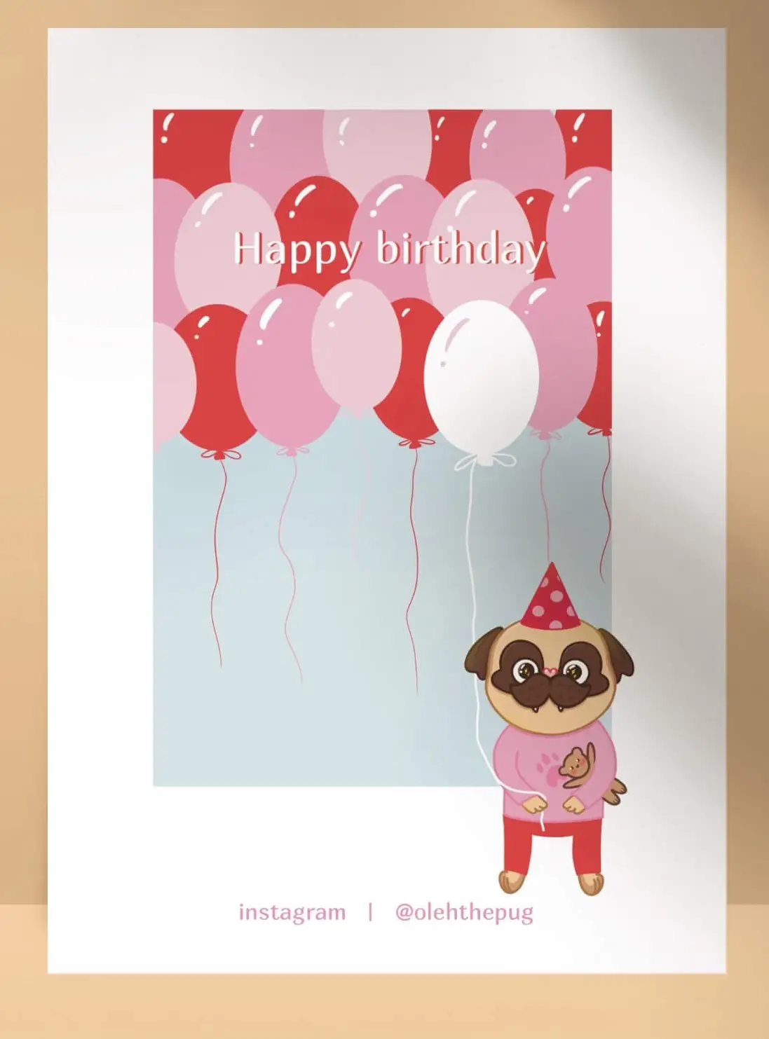 Листівка "Happy birthday", А6