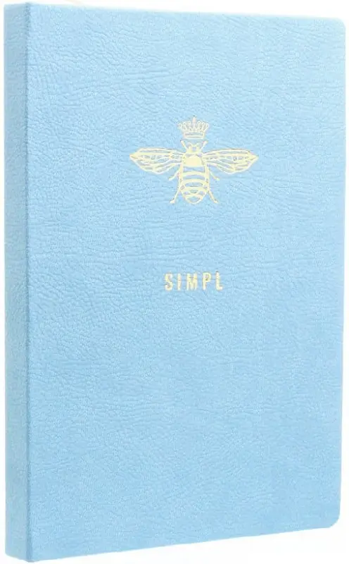Щоденник планер "SMPL"англійський, блакитний