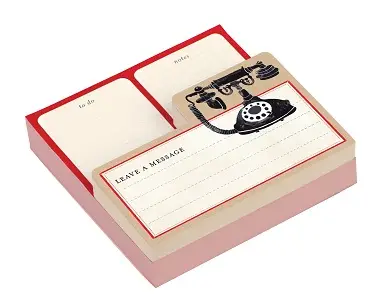 Shaped Memo Pads: Vintage Telephone