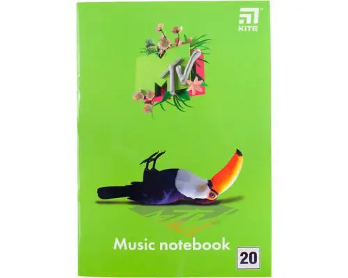 Зошит для нот А4, 20 л, MTV-1