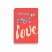 Листівка з конвертом "The only answer is love" - 1
