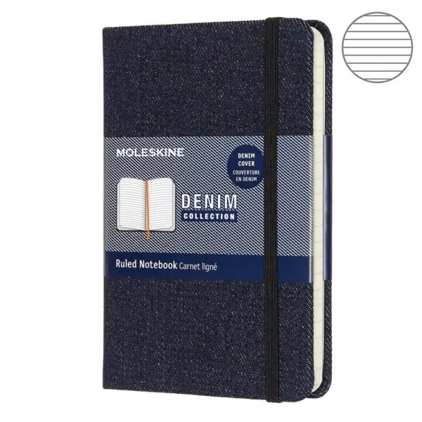 Записник Moleskine Denim кишеньковий / Лінійка Берлінська...