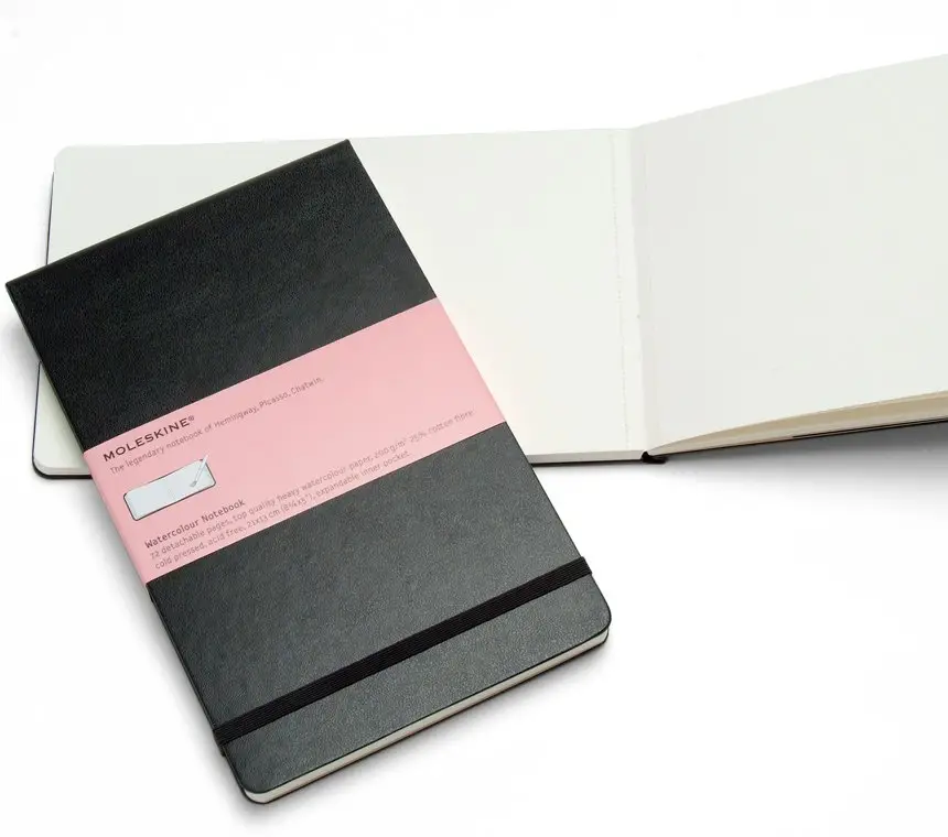 Записник Moleskine Art середній / Акварель Чорний