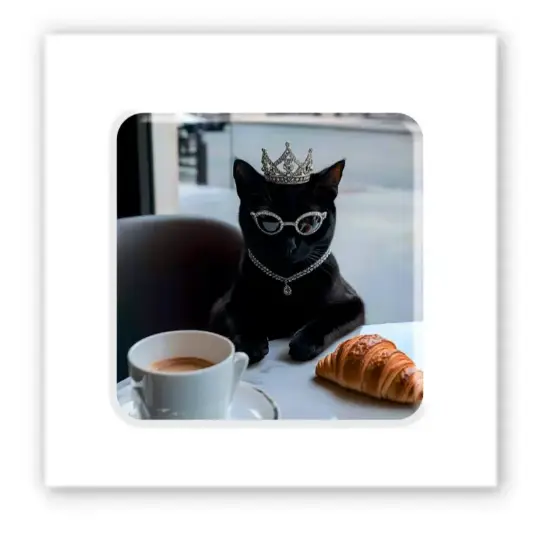 3D-стікер "Rich black cat "