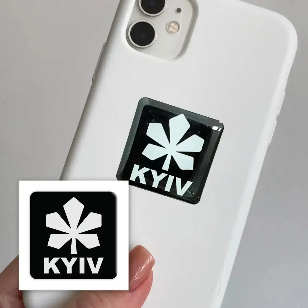 3D стікер KYIV black