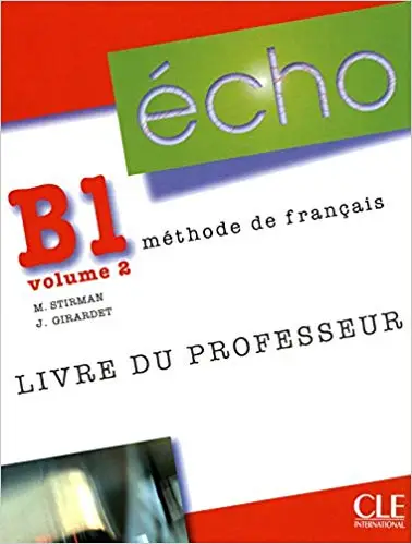 Echo B1.2 Livre Professeur