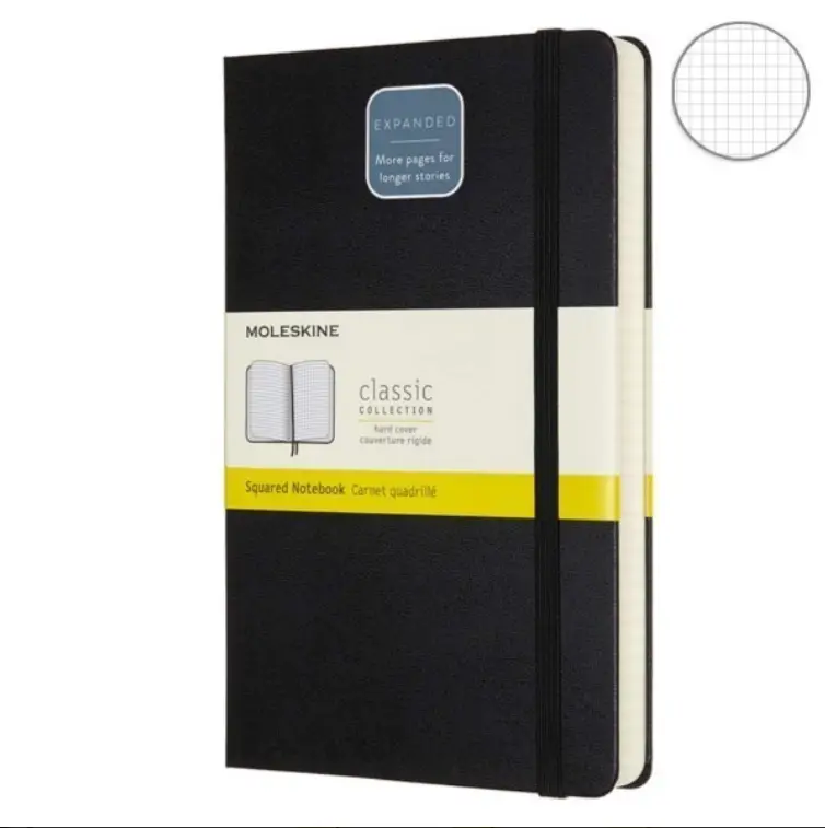 Записник Moleskine Classic Expanded середній / Клітинка...