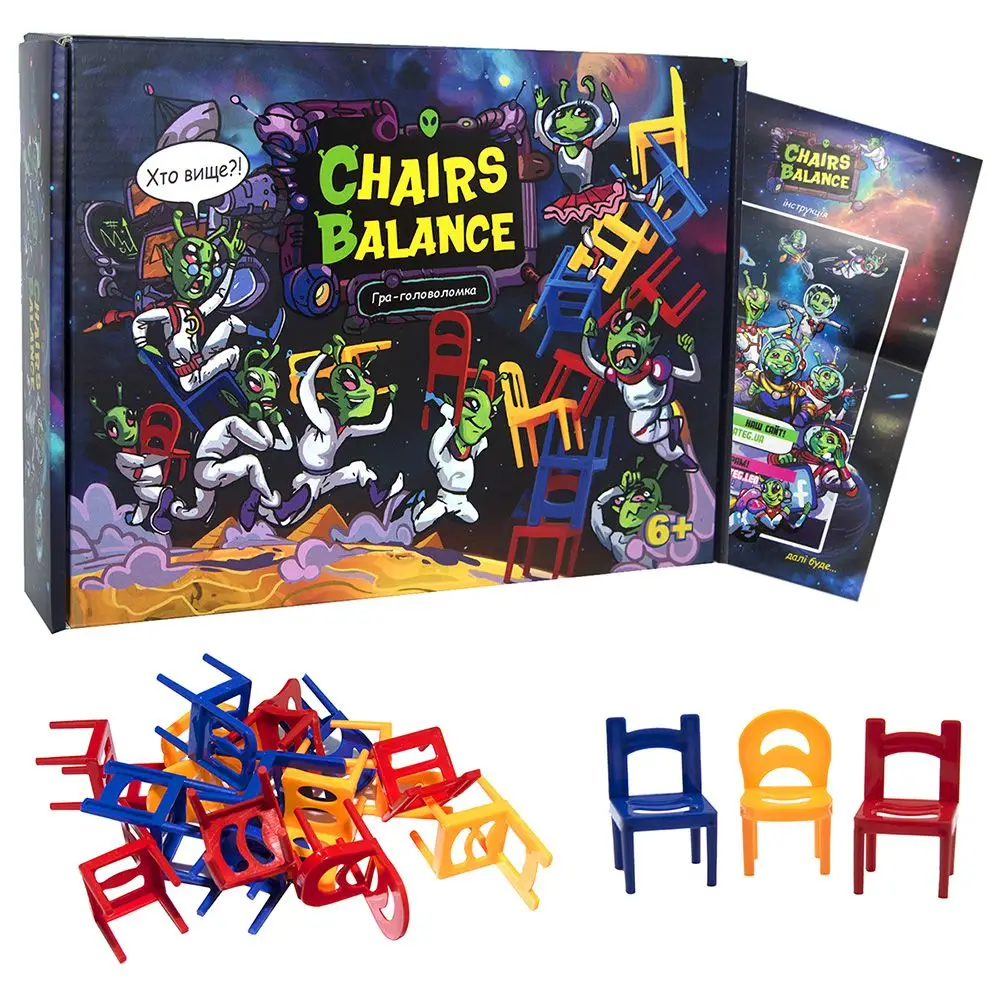 Настільна гра 30408 (укр) "Chairs Balance", в кор-ці...