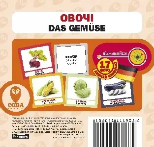 Овочі / Das Gemüse. 17 карток