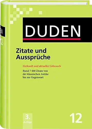 Duden 12. Zitate und Ausspruche