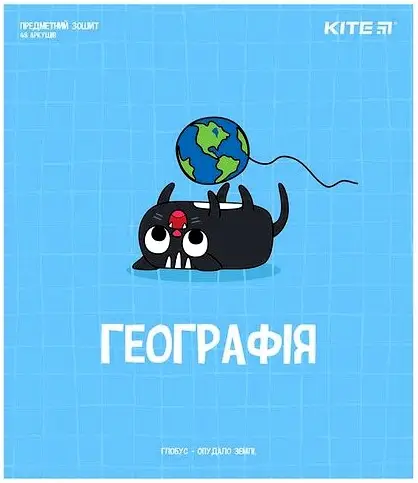 Зошит предметн. 48 арк., кл., софт т.гібр.л, Cat, географія