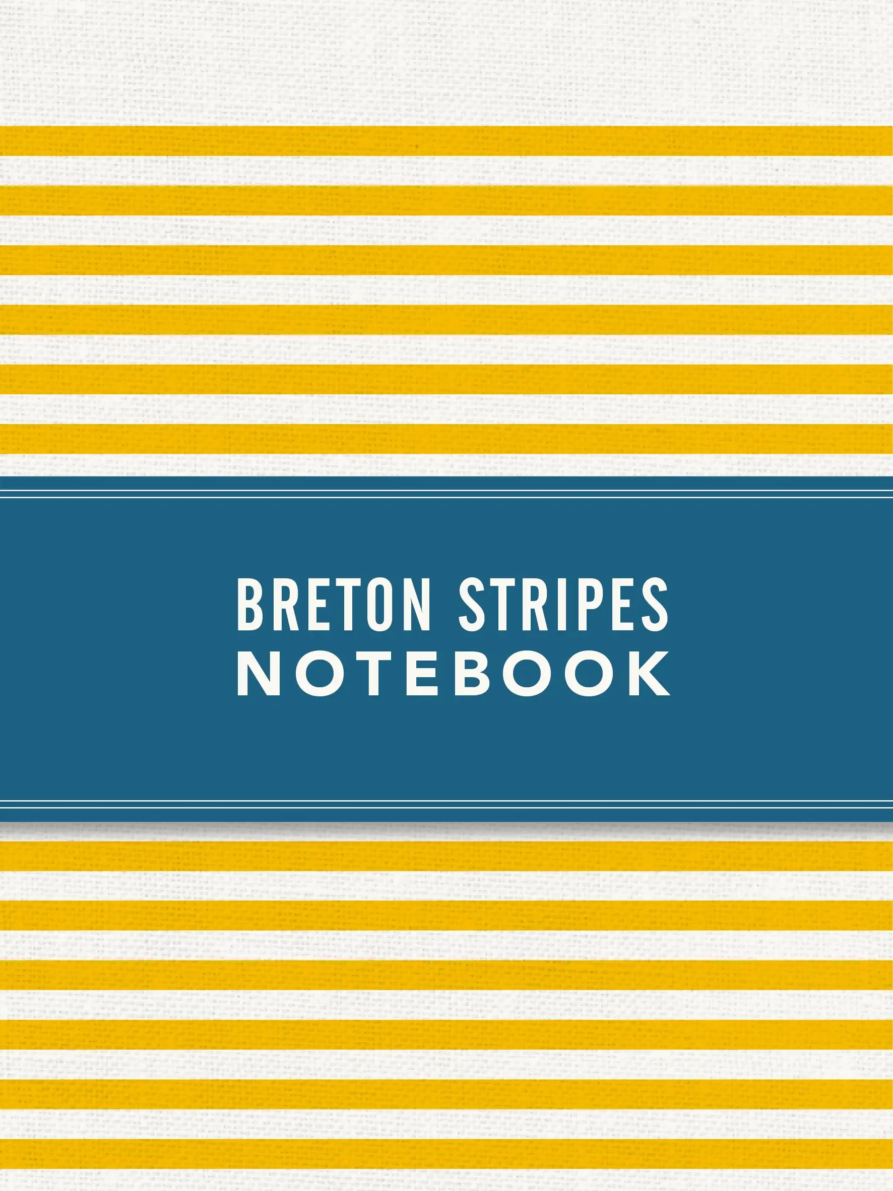 Notebook Breton Stripes Sunny Yellow