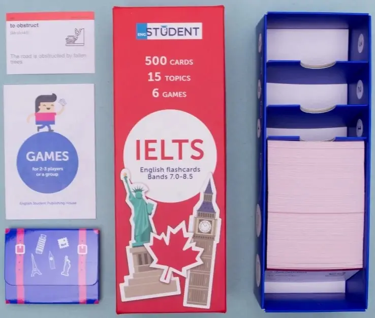 Друковані флеш-картки, IELTS (500) english to english