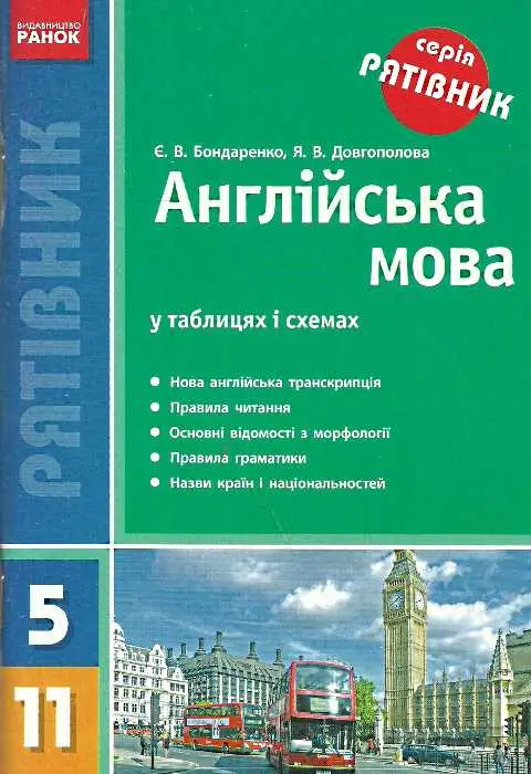 СП Англійська мова у таблицях і схемах 5-11 кл. (Укр)...