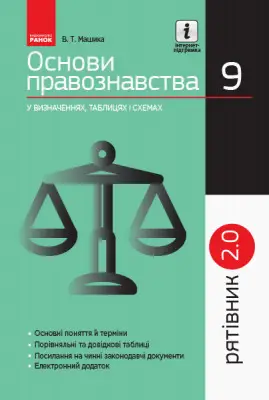 СП Основи правознавства у визн.табл.і схем. 9 кл
