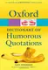 Oxford Dictionary of Humorous Quotations 4ed - 1