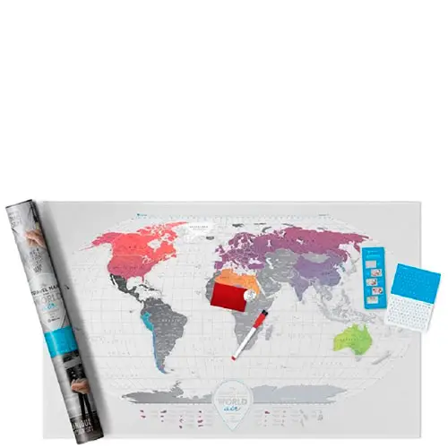 Скретч карта cвіту "Travel Map AIR World" (тубус)
