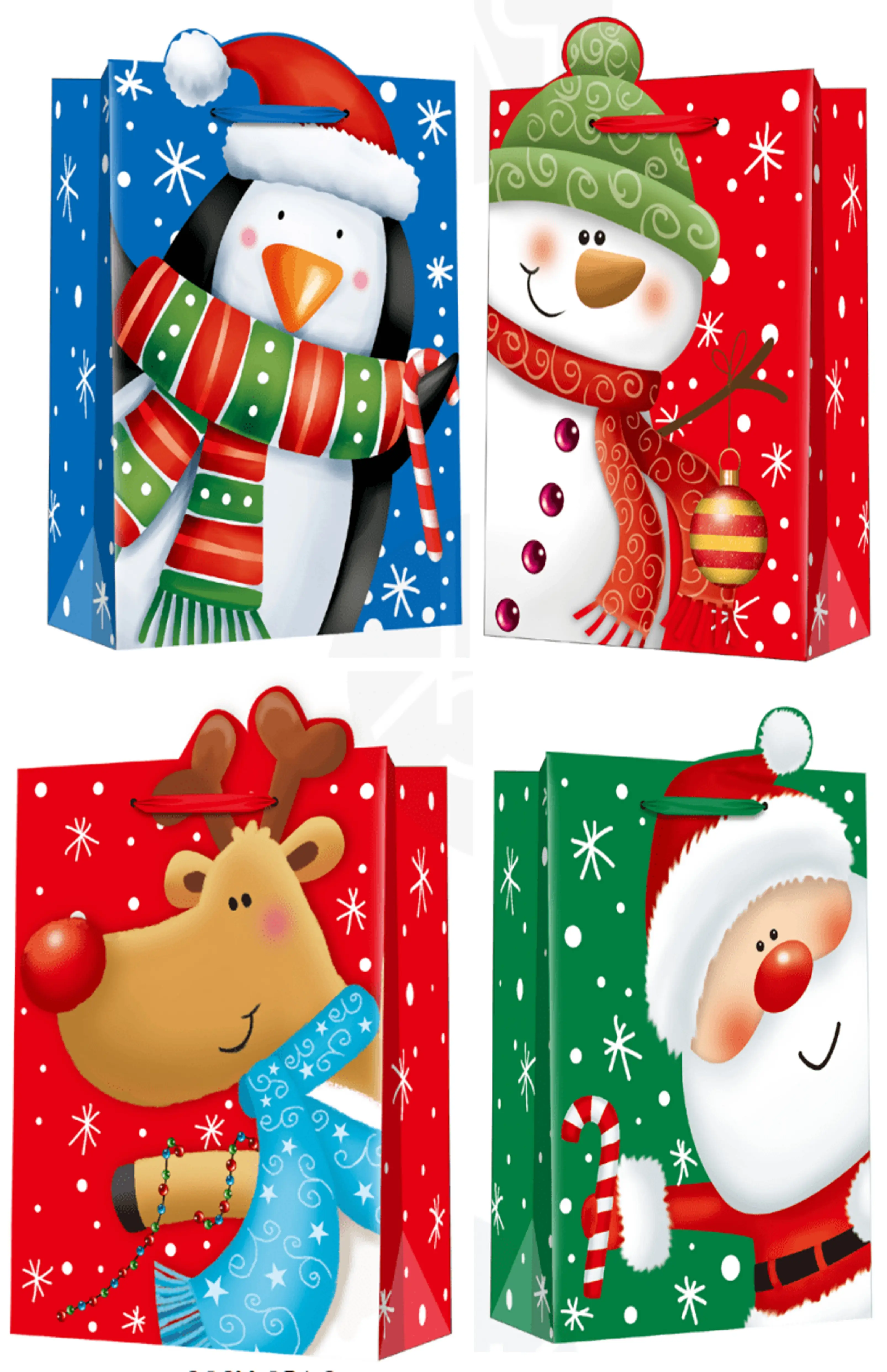 Пакет паперовий JUMBO XMAS1 33x12,7x47,7 210gsm, асорті