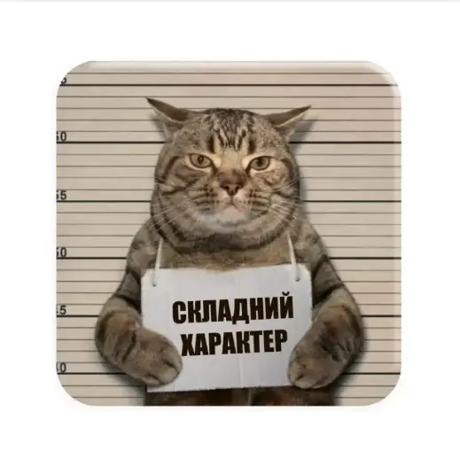 3D-стікер "Складний характер"