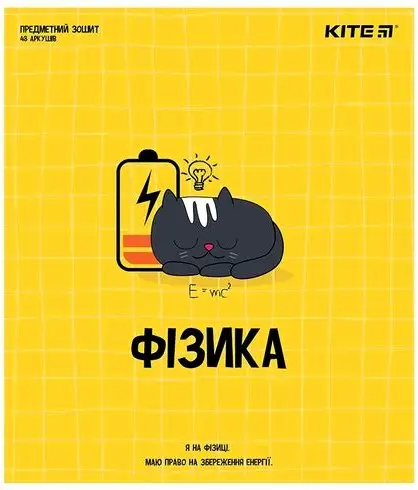 Зошит предметн. 48 арк., кл., софт т.гібр.л, Cat, фізика
