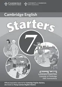 Cambridge YLE Tests 7 Starters Answer Booklet
