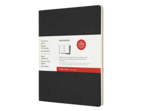 Записник Moleskine Cahier (2 шт) Subject XXL / Чорний,...