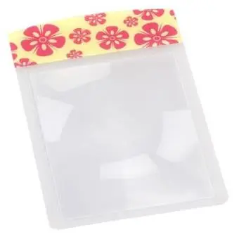 Flexible Magnifier Wallet Size Pink Flower