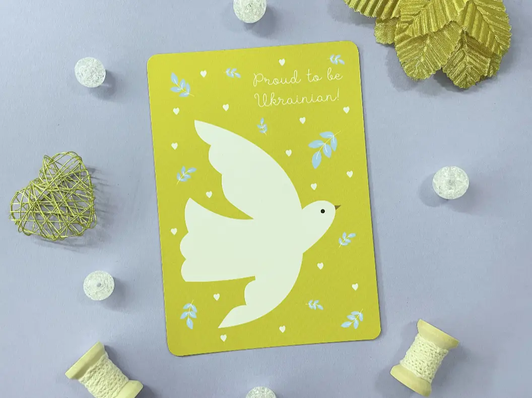 Листівка Ukrainian dove