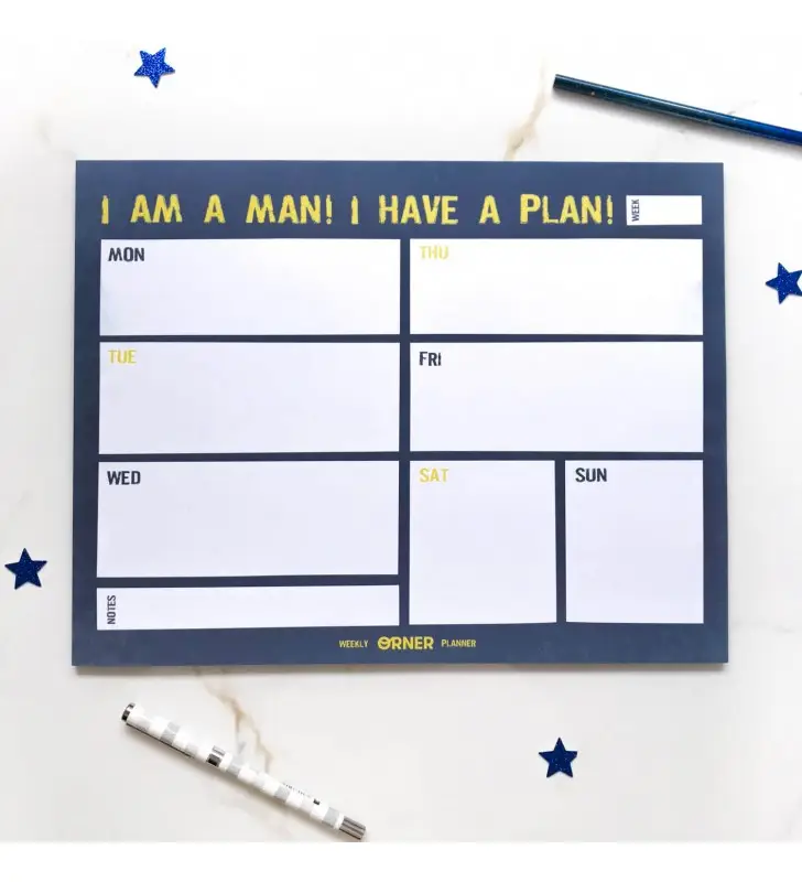 Планер тижневий "I am a man"