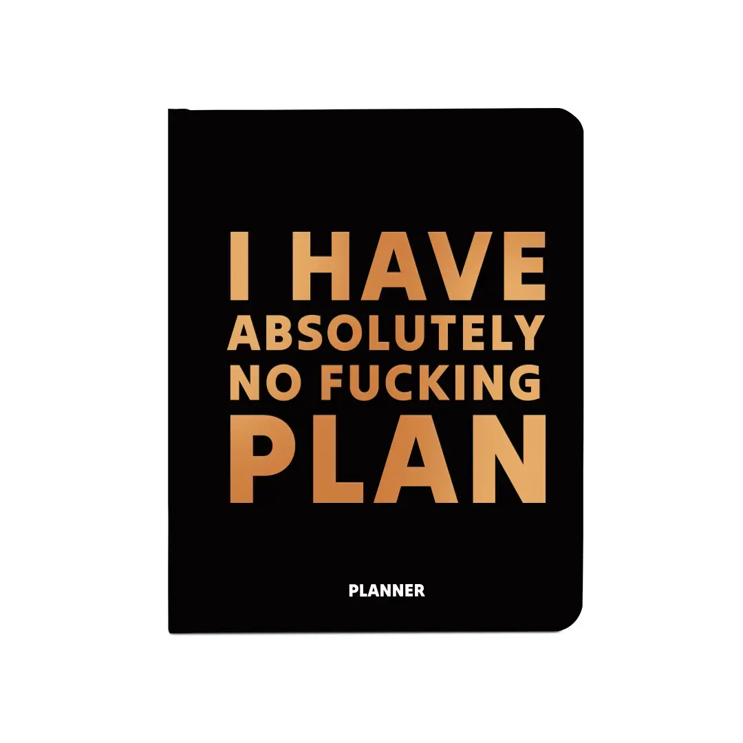 Блокнот для планування "I HAVE ABSOLUTELY PLAN" чорний